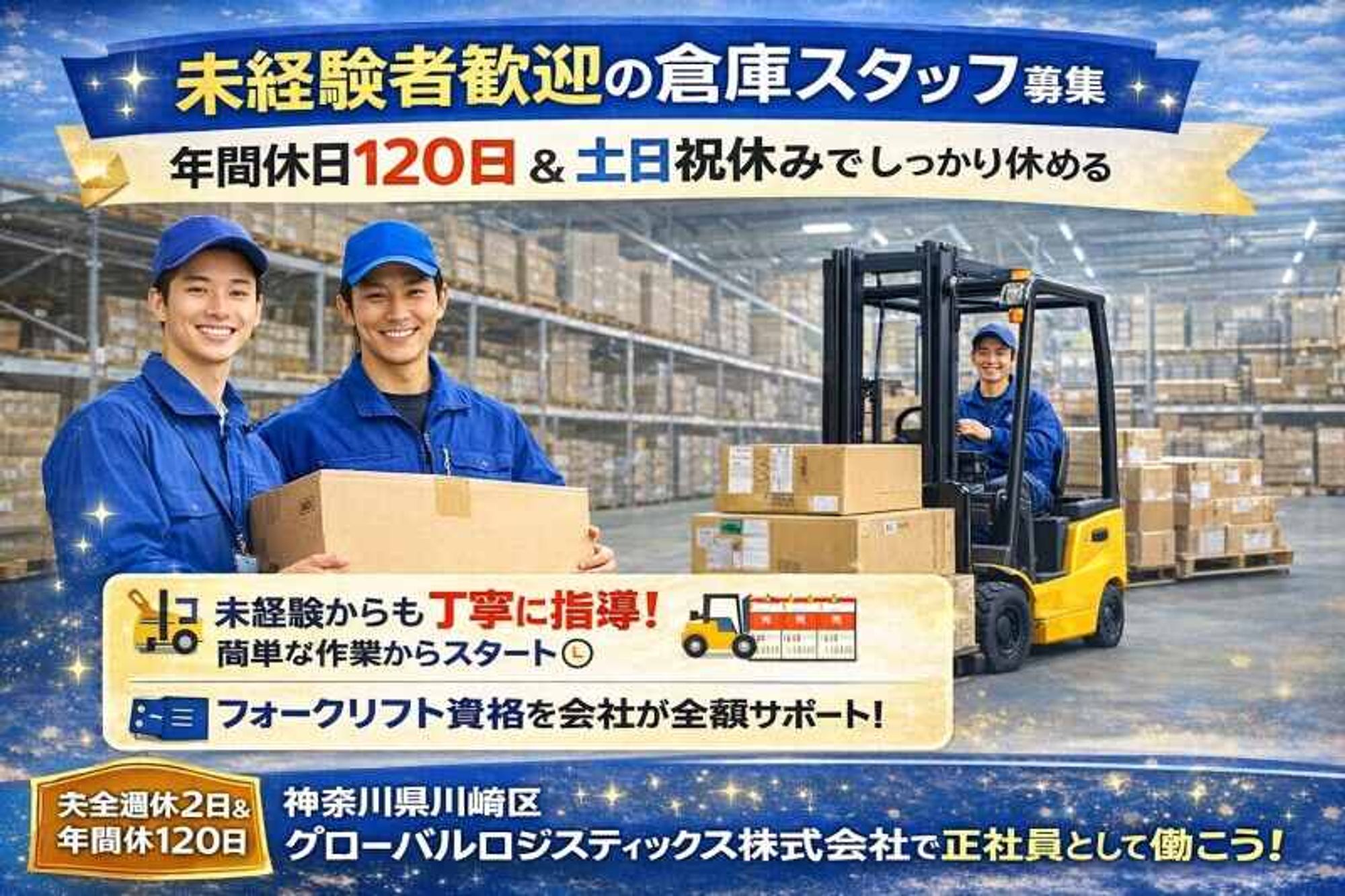 土日祝休みの完全週休2日制で安定した職場環境-1番目の画像