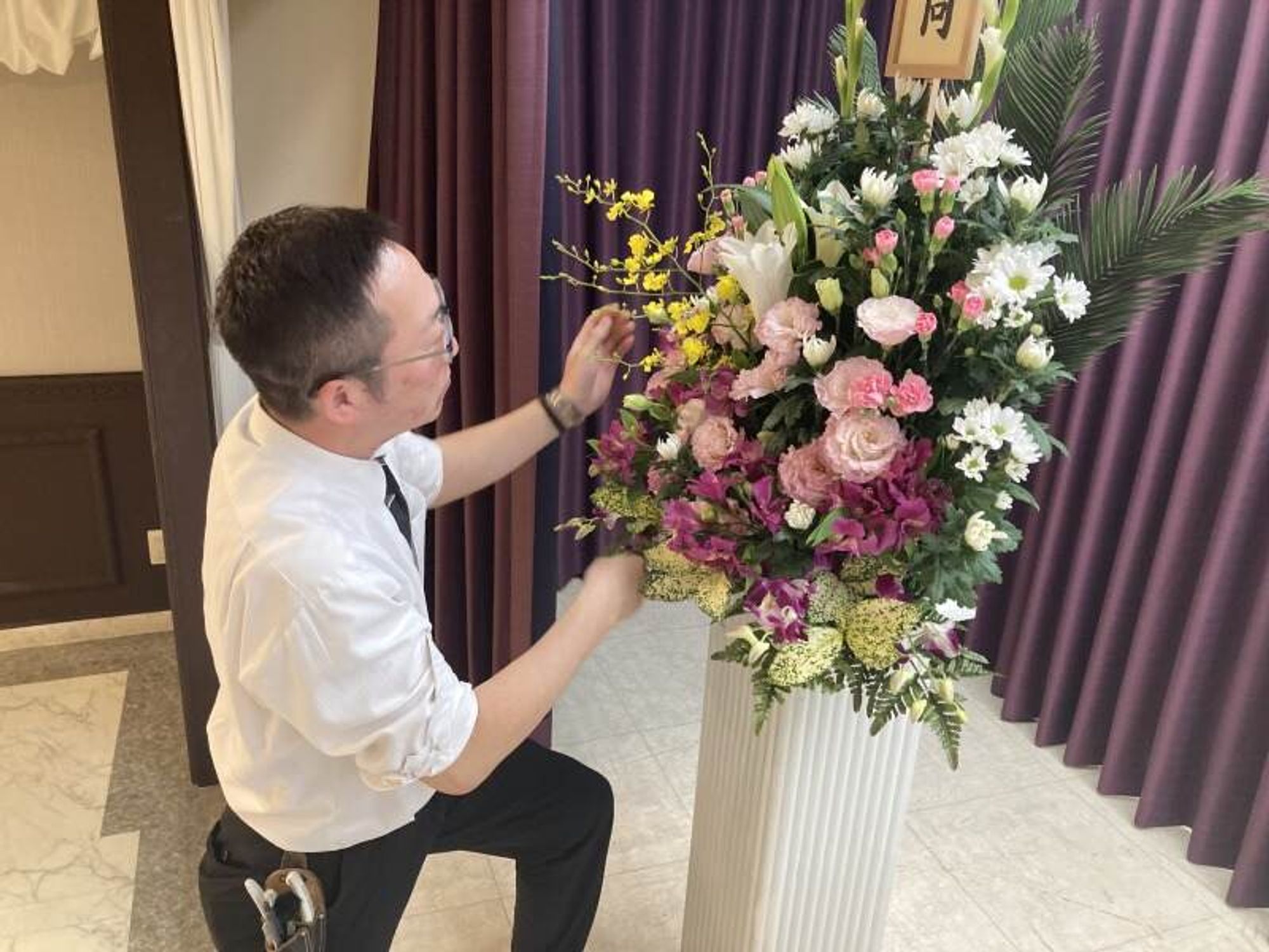 未経験歓迎♪大切なのは思いやり◎月9日休|生花祭壇の管理など-0番目の画像